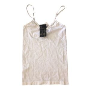 Grass Collection White stretchable camisole S